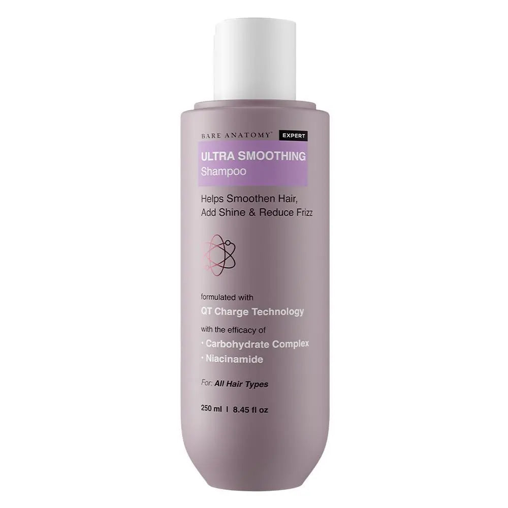 Ultra Smoothing Shampoo – Frizz Control & Hydration | Paraben & Sulphate-Free Formula for Silky, Healthy Hair | Nourishes, Repairs & Smoothens Dry, Damaged Hair