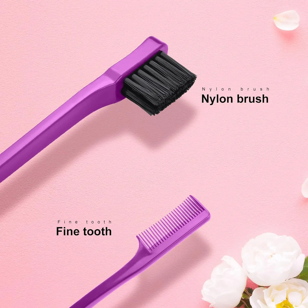 West Kiss Double-Sided Edge Combs for Women, Back Brushing For Hair Styling