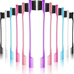West Kiss Double-Sided Edge Combs for Women, Back Brushing For Hair Styling